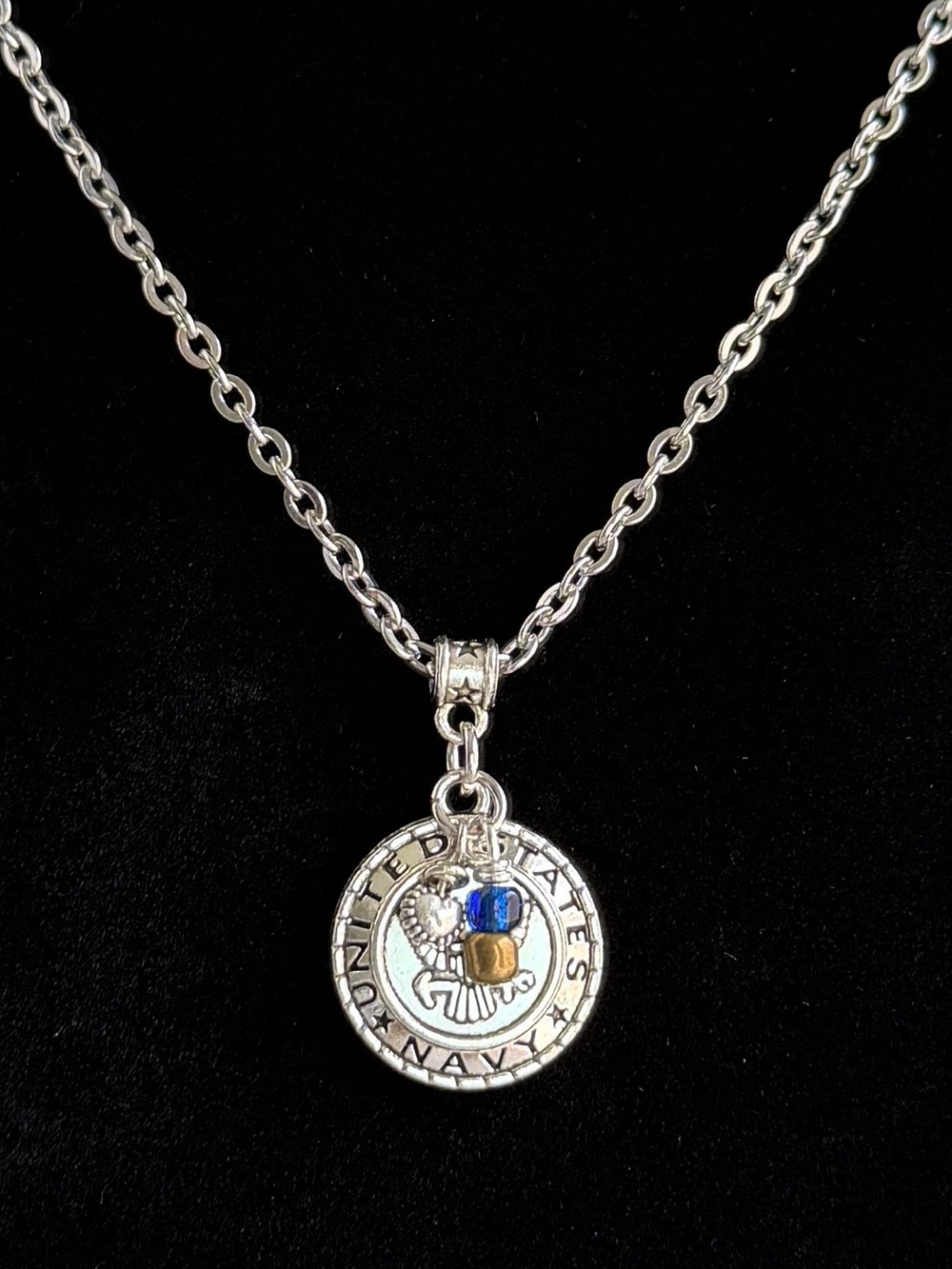 US Navy (USN) Necklace 18-20" - Handmade, Hero Gift, US Navy Gift, USN